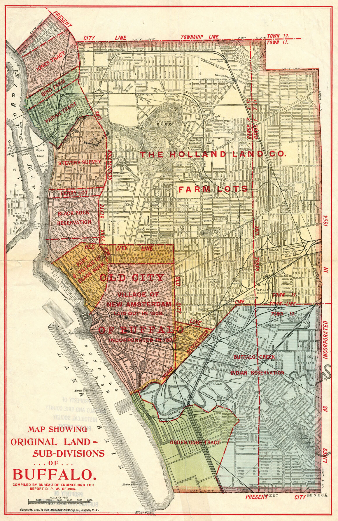 Original Land Subdivisions of Buffalo